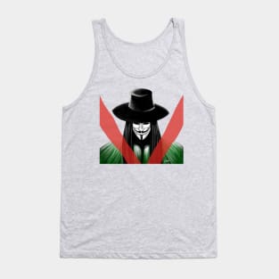 v for vendetta anonymous warrior Tank Top